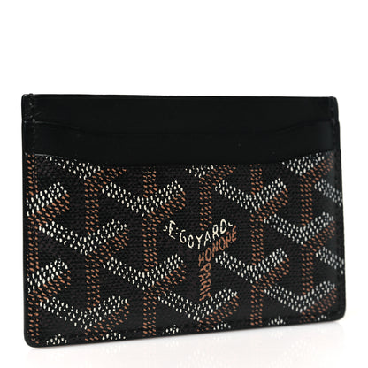 Goyard Goyardine Saint Sulpice Card Holder Black 3 of 8