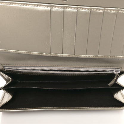 Gucci Imprime Monogram GG Pierce Continental Wallet Silver 5 of 7