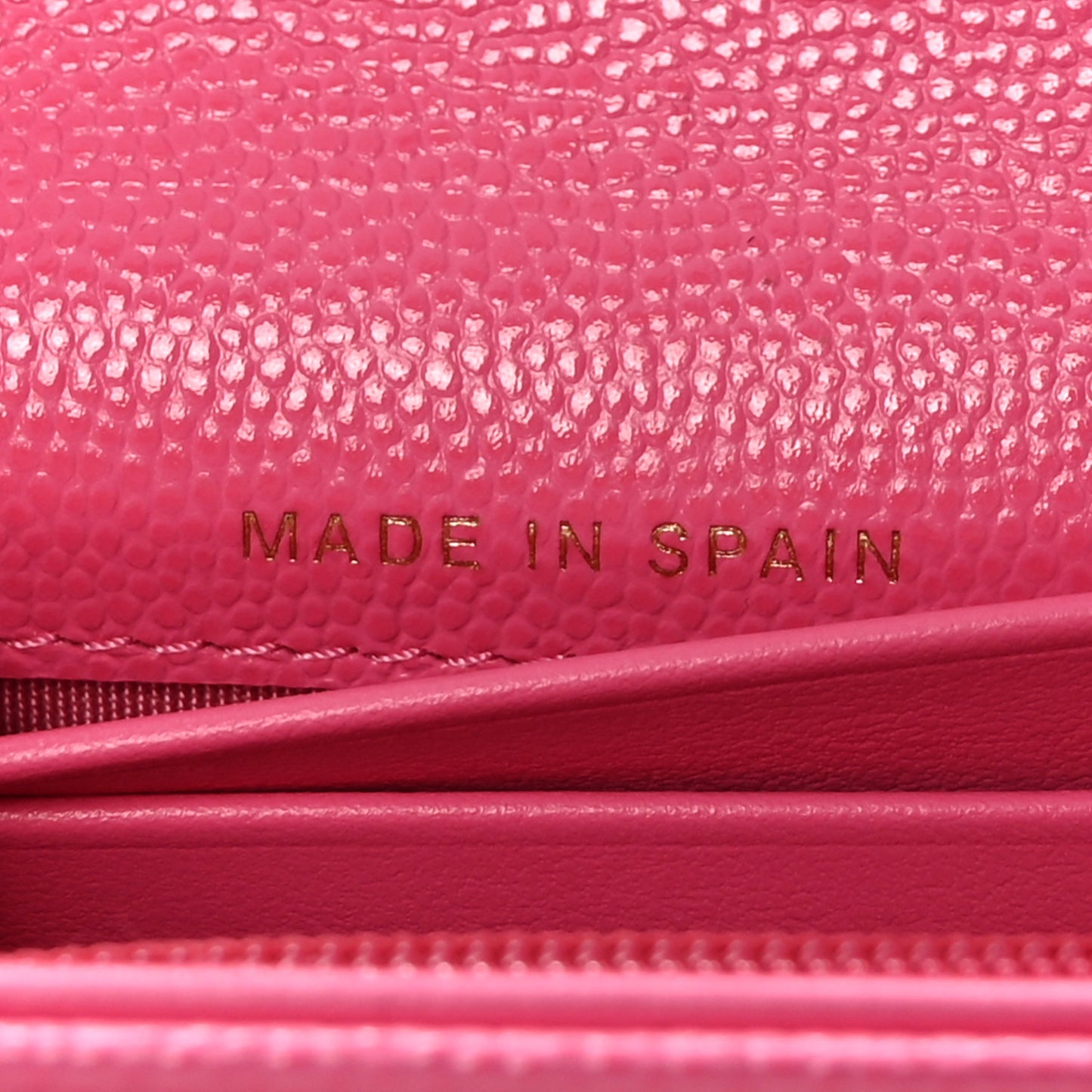 Caviar Quilted Medium Gusset Flap Wallet Pink