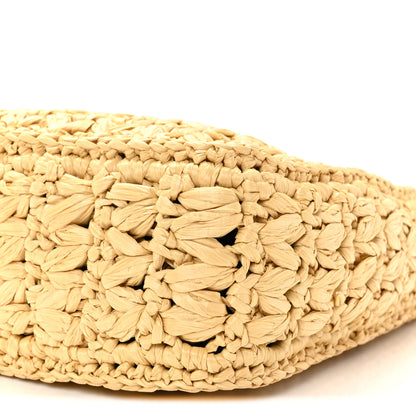 Dolce & Gabbana Raffia Crochet 3.5 Shoulder Bag Beige 16 of 17