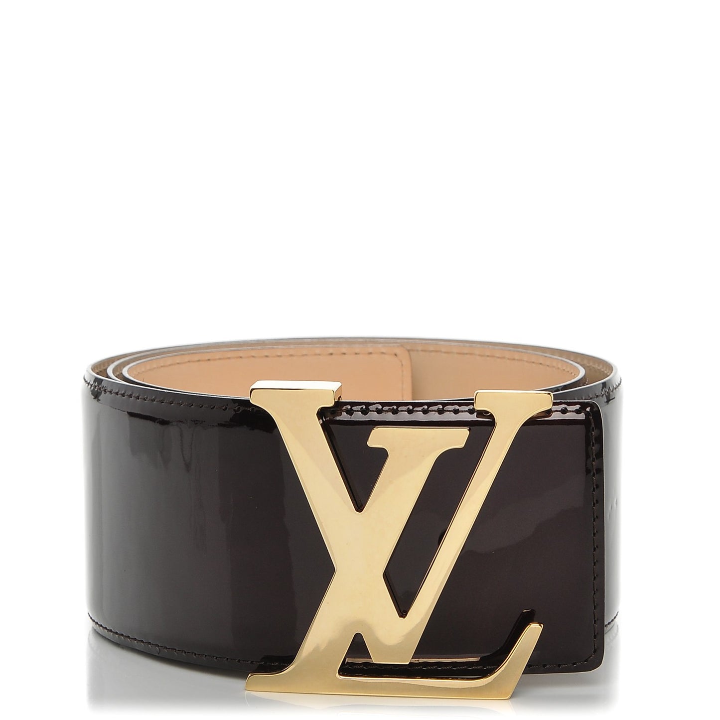Patent LV Facettes Belt 85 34 Amarante