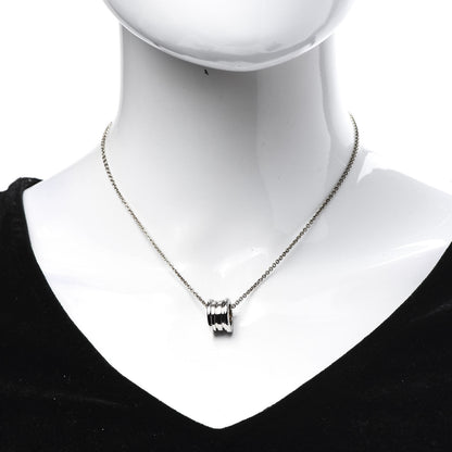 Bulgari 18K White Gold B.Zero1 Pendant Necklace 2 of 7