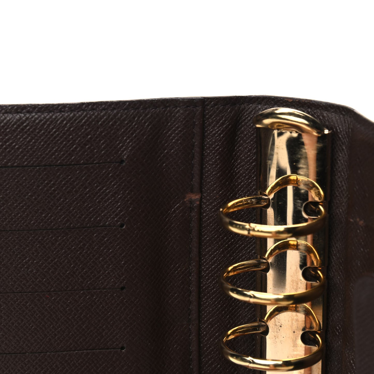 Damier Ebene Medium Ring Agenda Cover