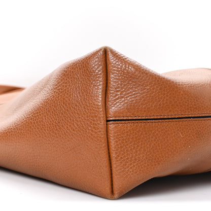 Chloe Grained Calfskin Large Spin Tote Clay Brown 9 of 10