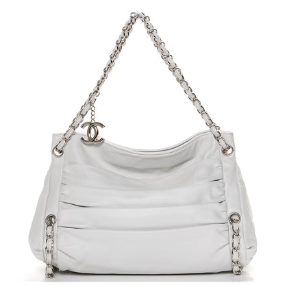 Chanel Lambskin Large Sharpei Bag White 1 of 7