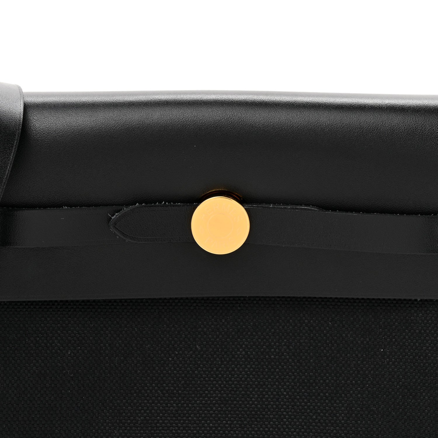 Hermes Military Toile Vache Hunter Herbag Zip Retourne 20 Black 8 of 11