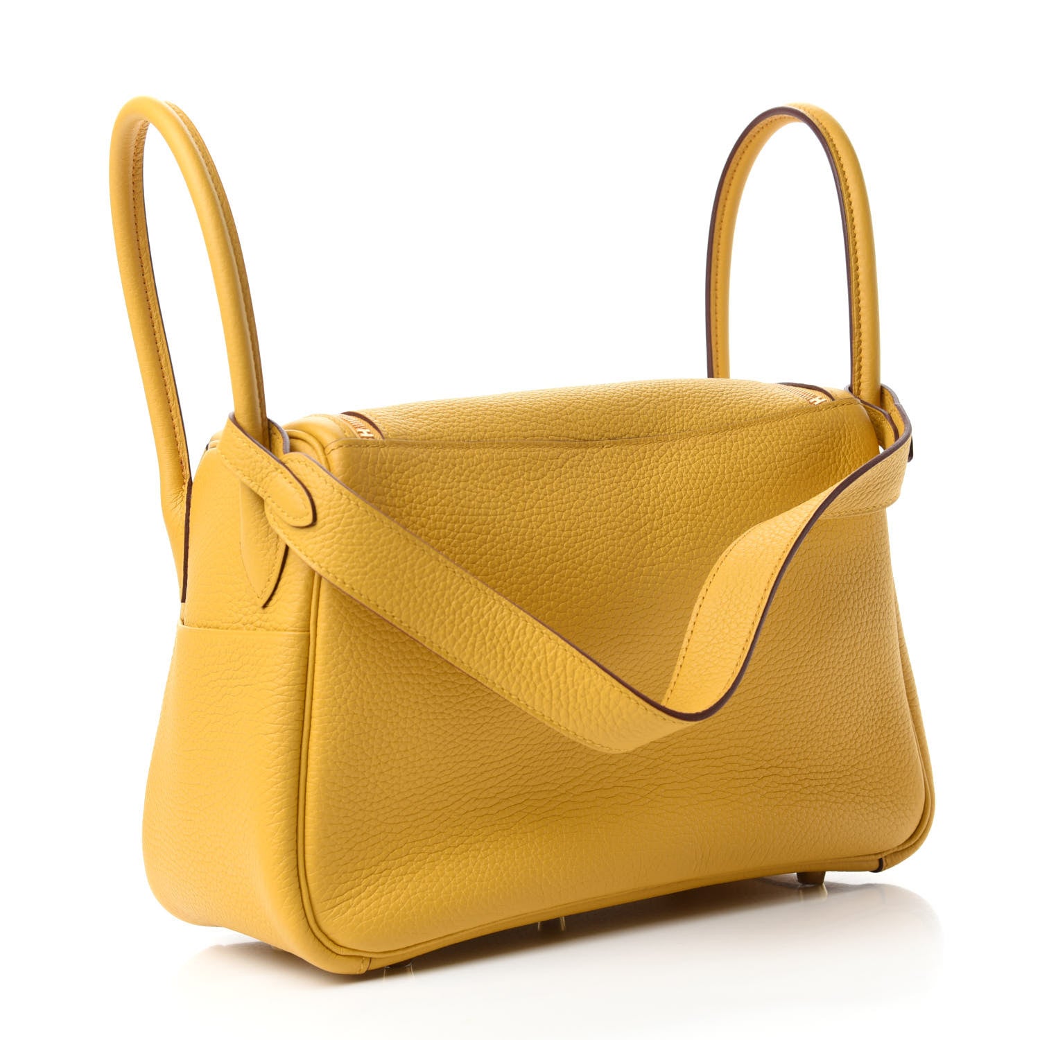 Hermes Taurillon Clemence Lindy 26 Jaune Ambre 3 of 11