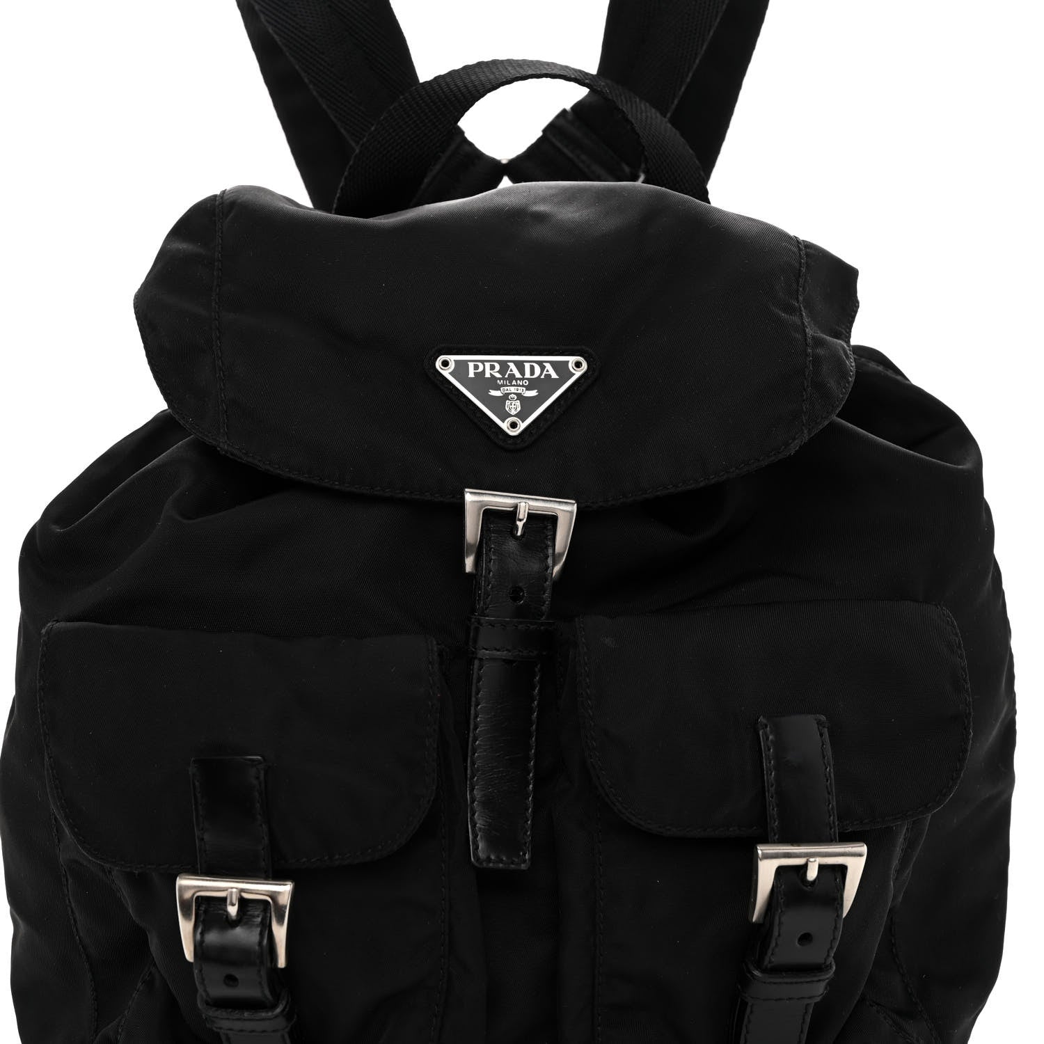 Prada Nylon Vela Small Backpack Black 7 of 9