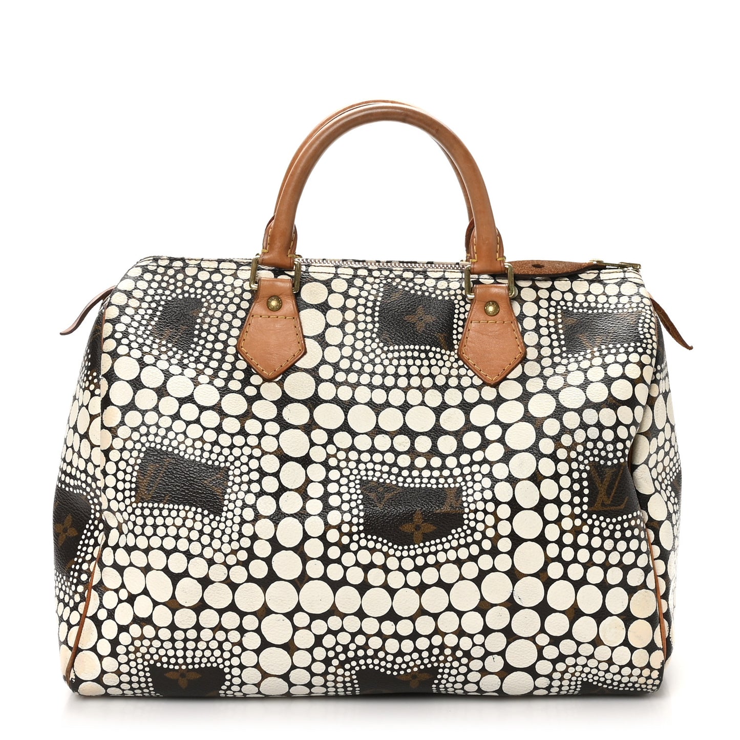 Monogram Kusama Town Speedy 30 White