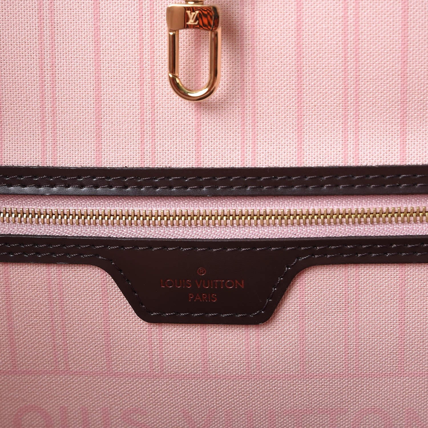 Louis Vuitton Damier Ebene Neo Neverfull MM Rose Ballerine 8 of 11