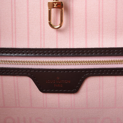 Louis Vuitton Damier Ebene Neo Neverfull MM Rose Ballerine 8 of 11