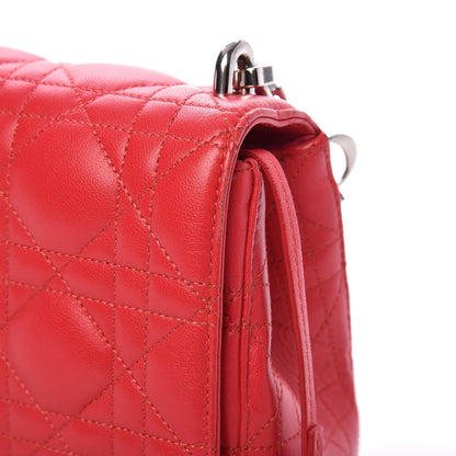 Christian Dior CHRISTIAN DIOR Lambskin Cannage Medium Miss Dior Flap Fuchsia 11 of 11
