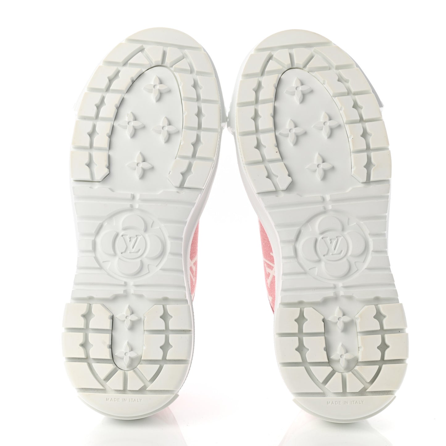 Denim Monogram Squad Sneakers 35 Pink