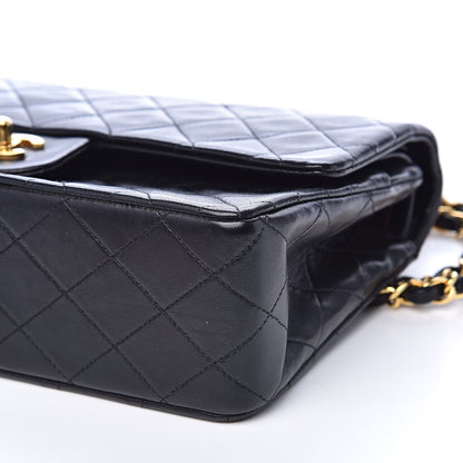 Chanel Lambskin Quilted Medium Double Flap Black 10 of 16