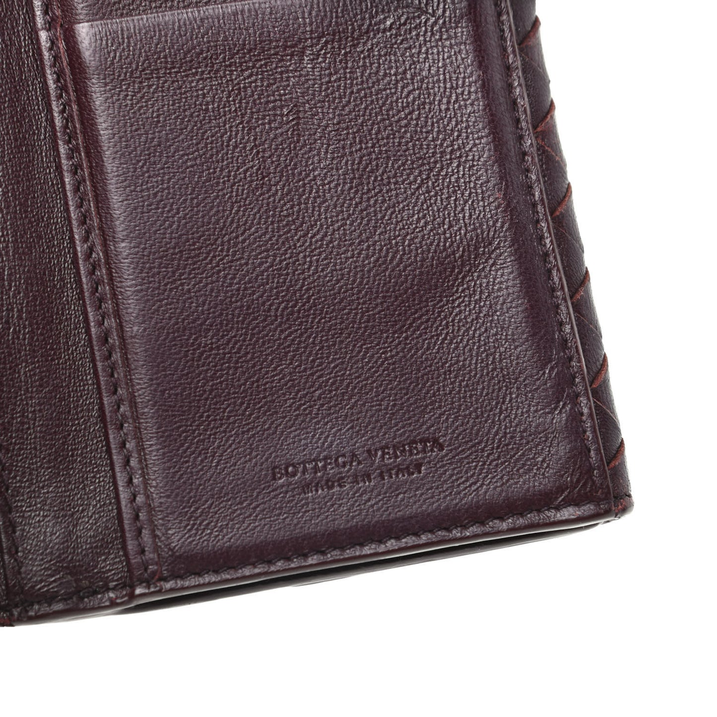 Nappa Intrecciato Continental Snap Wallet Ebano