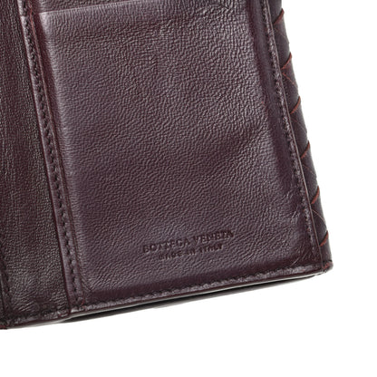 Bottega Veneta Nappa Intrecciato Continental Snap Wallet Ebano 7 of 9