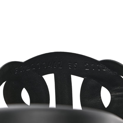 Hermes Nappa Extra Sandals 39 Black 8 of 8
