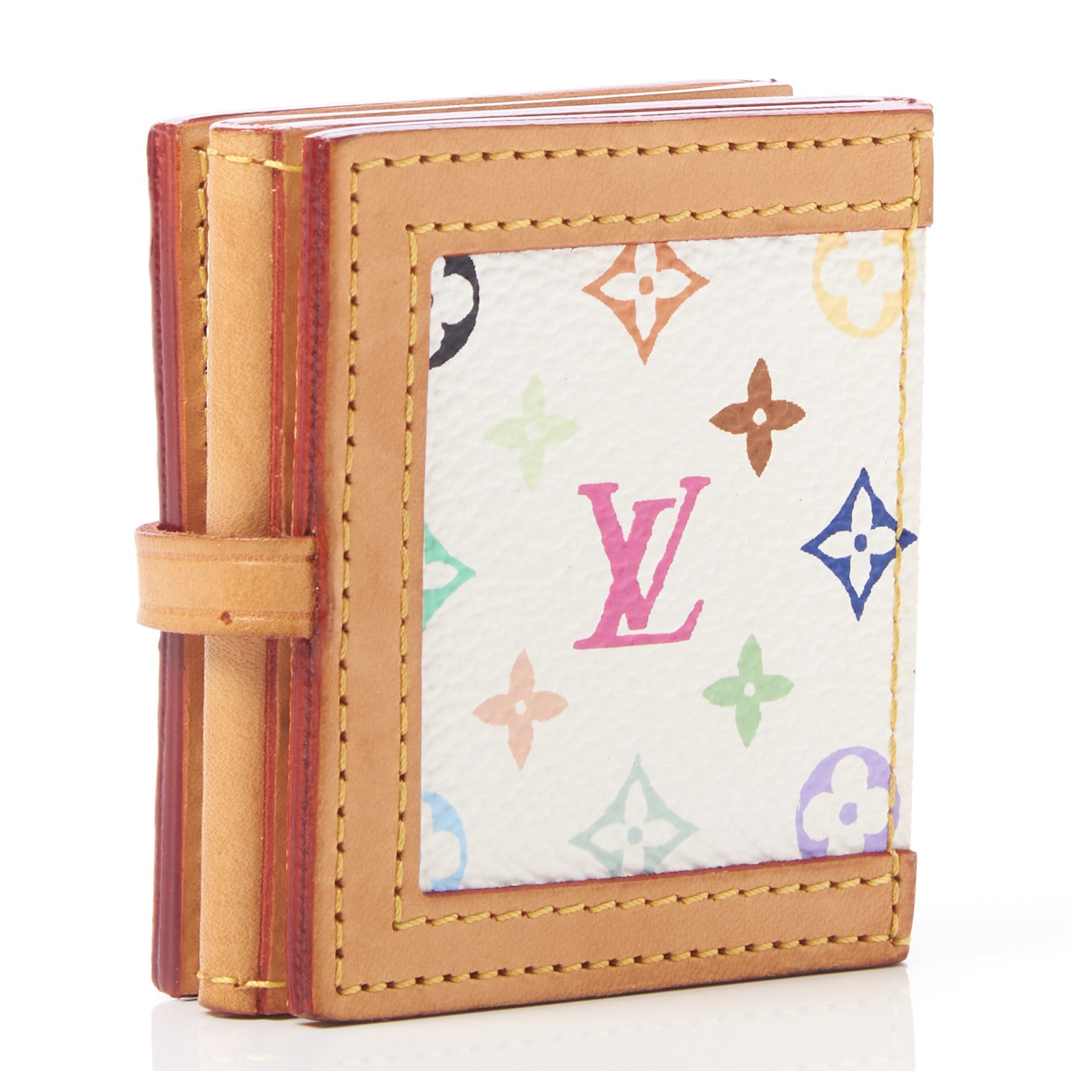 Louis Vuitton Monogram Multicolor 4 Photo Frame Wallet White 3 of 9