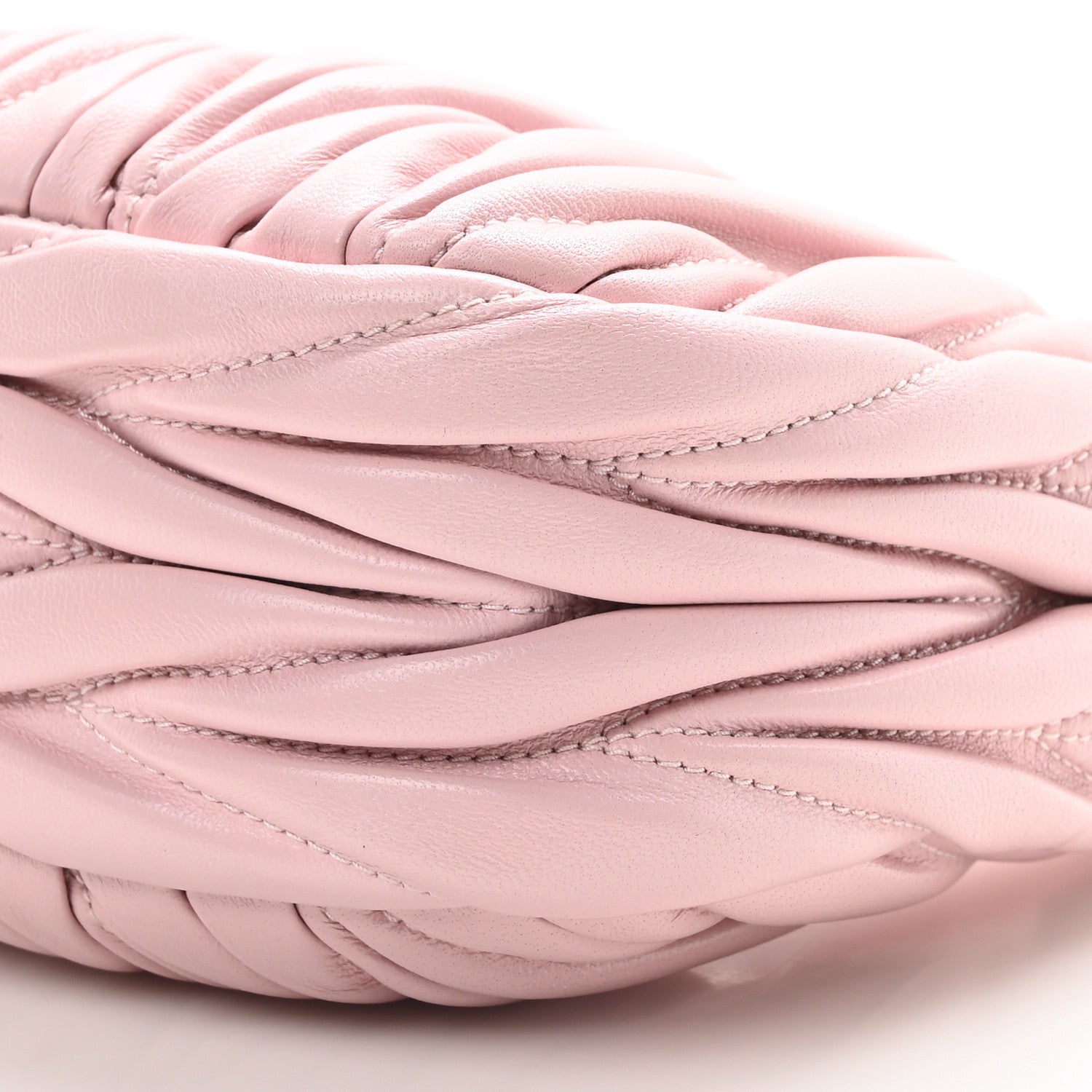 Miu Miu Nappa Matelasse Mini Wander Hobo Alabaster Pink 10 of 10