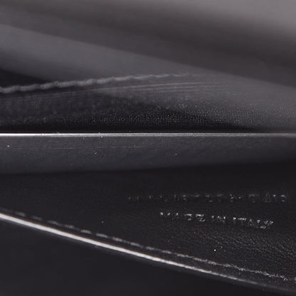 Saint Laurent Grain De Poudre Textured Mixed Matelasse Triquilt Medium Monogram Satchel Black 9 of 10