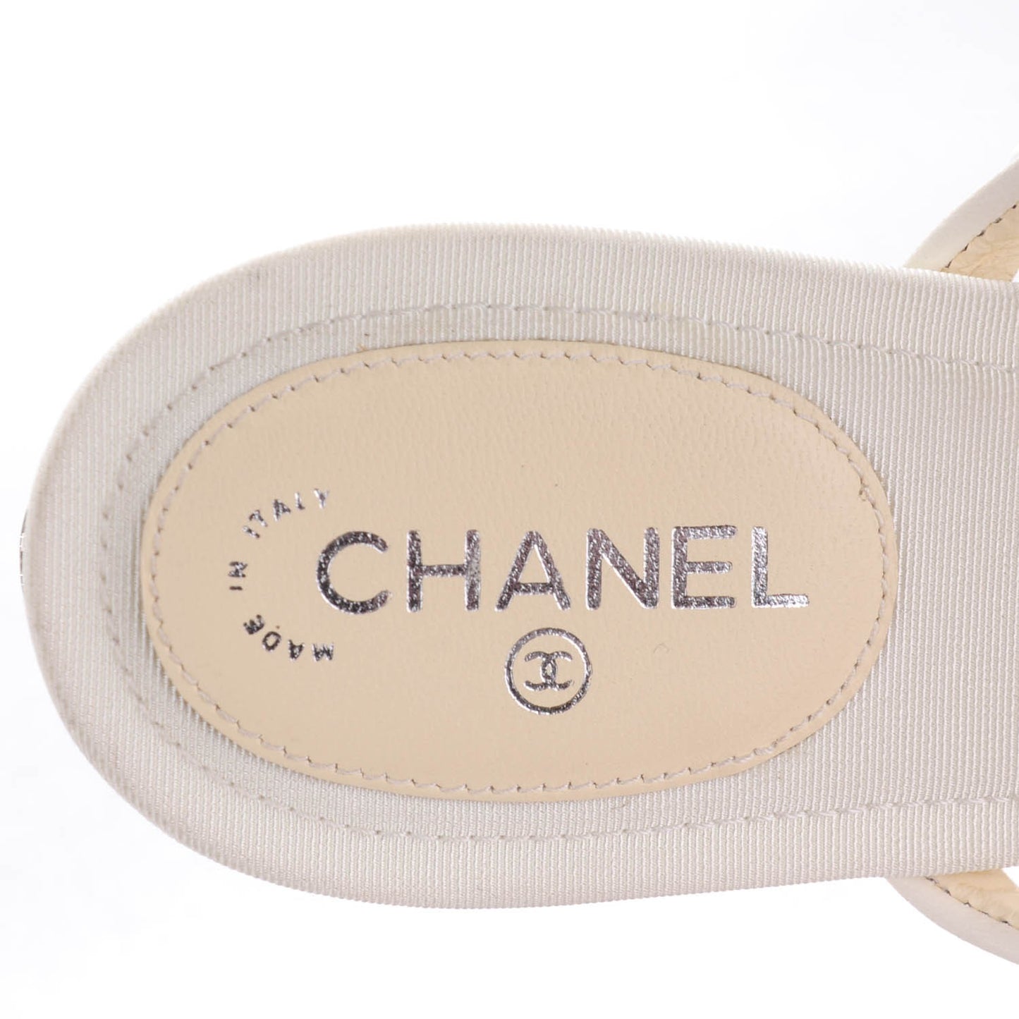 Lambskin Pearl Sandals 40 White