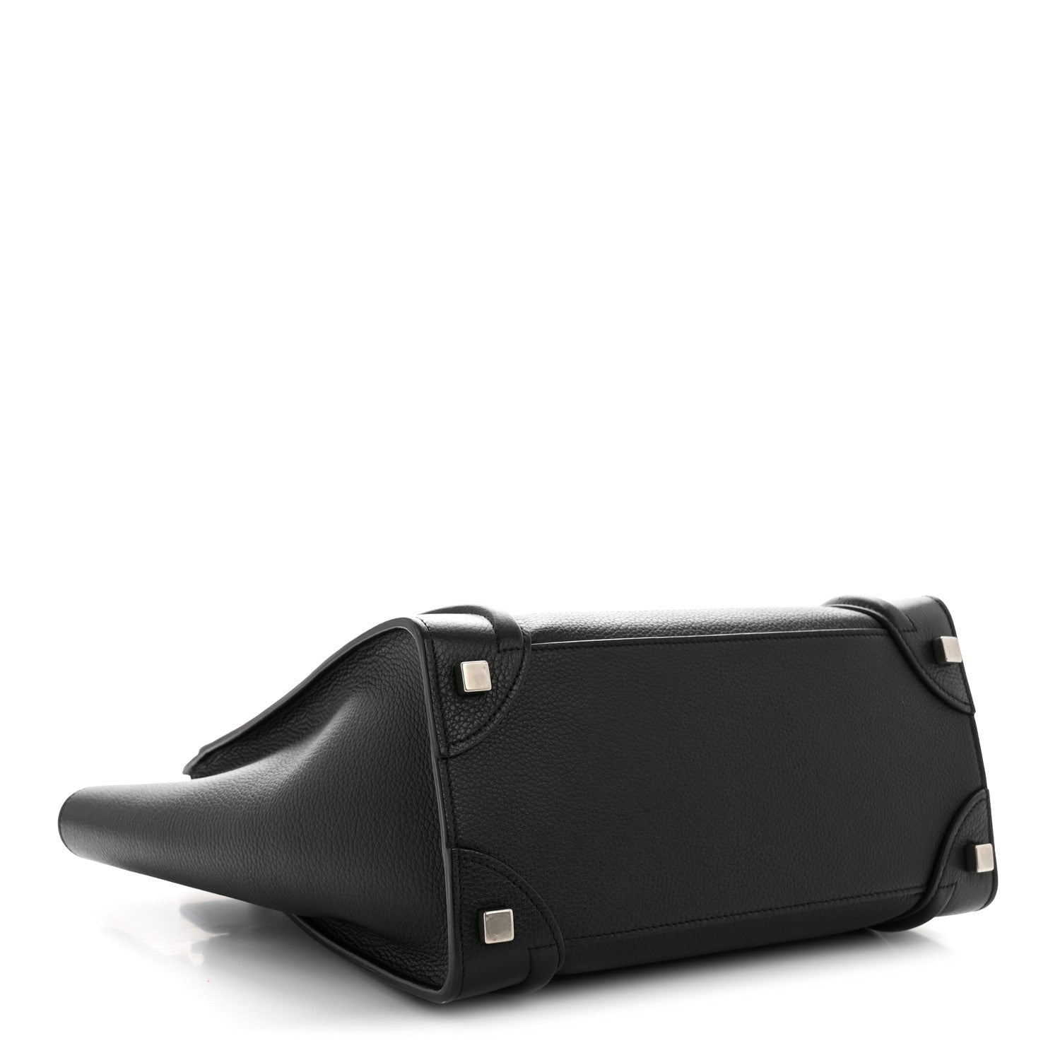 Celine Drummed Calfskin Micro Luggage Black 3 of 12