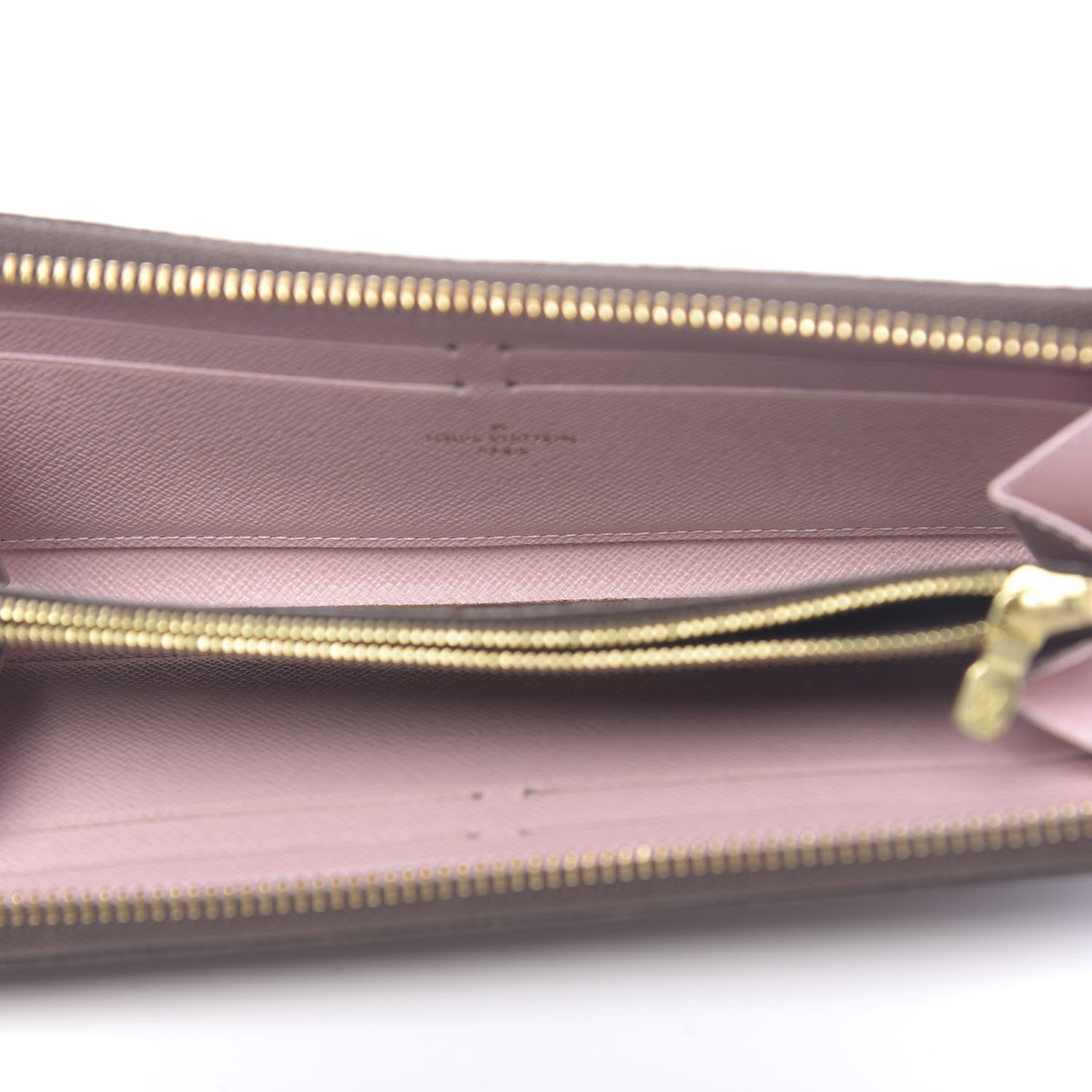 Louis Vuitton Damier Ebene Clemence Wallet Rose Ballerine 5 of 8