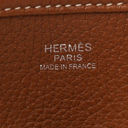 Hermes Taurillon Clemence Evelyne III PM Gold 6 of 12