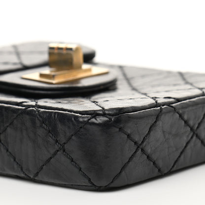 Chanel Aged Calfskin Quilted 2.55 Reissue Phone Case Black 8 of 11