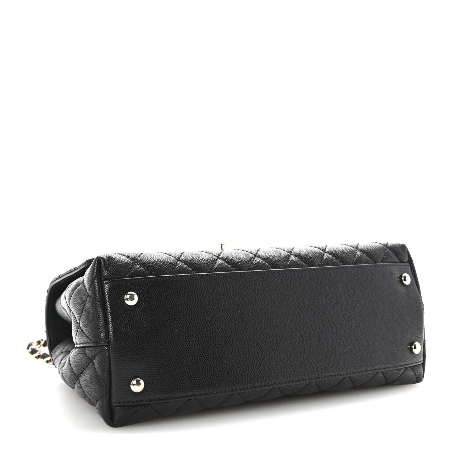Chanel Caviar Quilted Small Coco Handle Flap Black 4 of 10