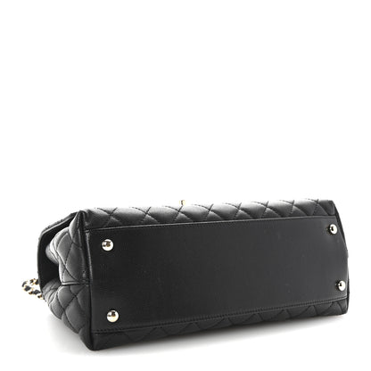 Chanel Caviar Quilted Small Coco Handle Flap Black 4 of 10