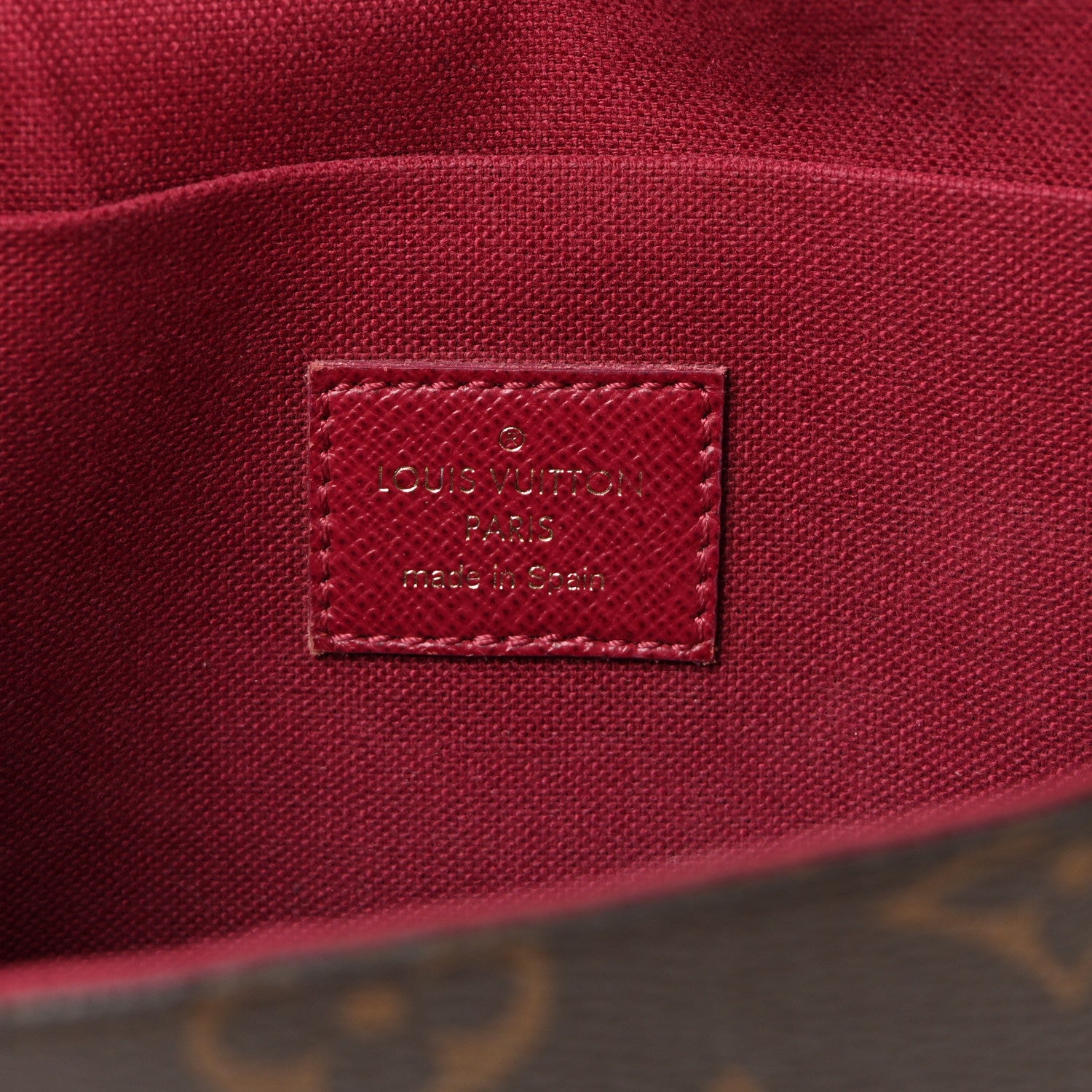 Louis Vuitton Monogram Pochette Felicie Chain Wallet Fuchsia 7 of 10