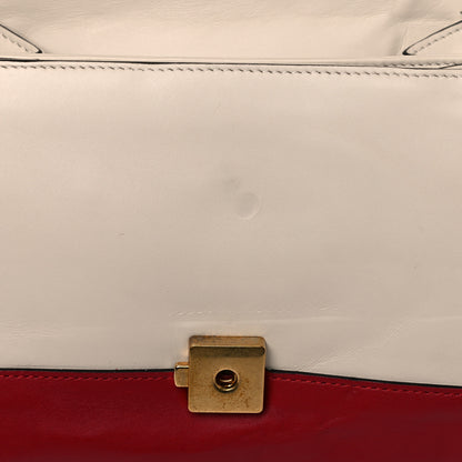 Gucci Calfskin Bamboo Web Mini Dionysus Top Handle Bag White Blue Hibiscus Red 22 of 29