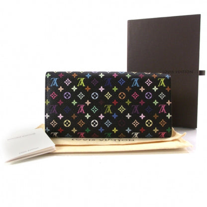 Louis Vuitton Monogram Multicolor Sarah Wallet Black 2 of 7