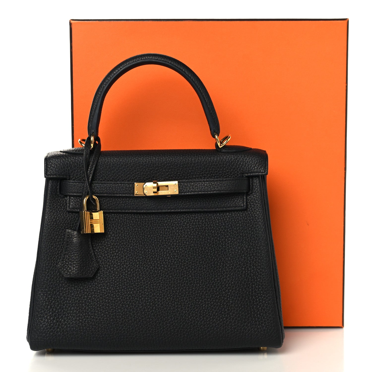 Hermes Togo Kelly Retourne 25 Black 16 of 16