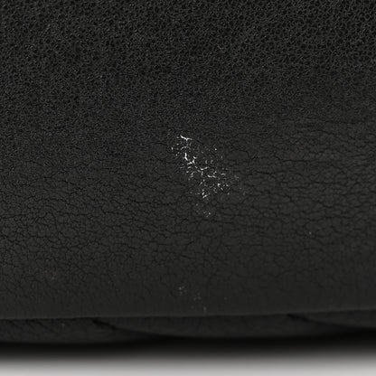 Saint Laurent Sheepskin Matelasse Chevron Monogram Medium College Bag Black 11 of 16