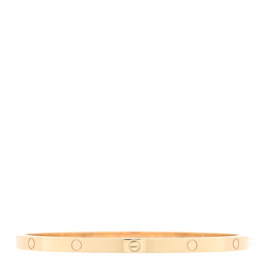 18K Yellow Gold Small LOVE Bracelet 17