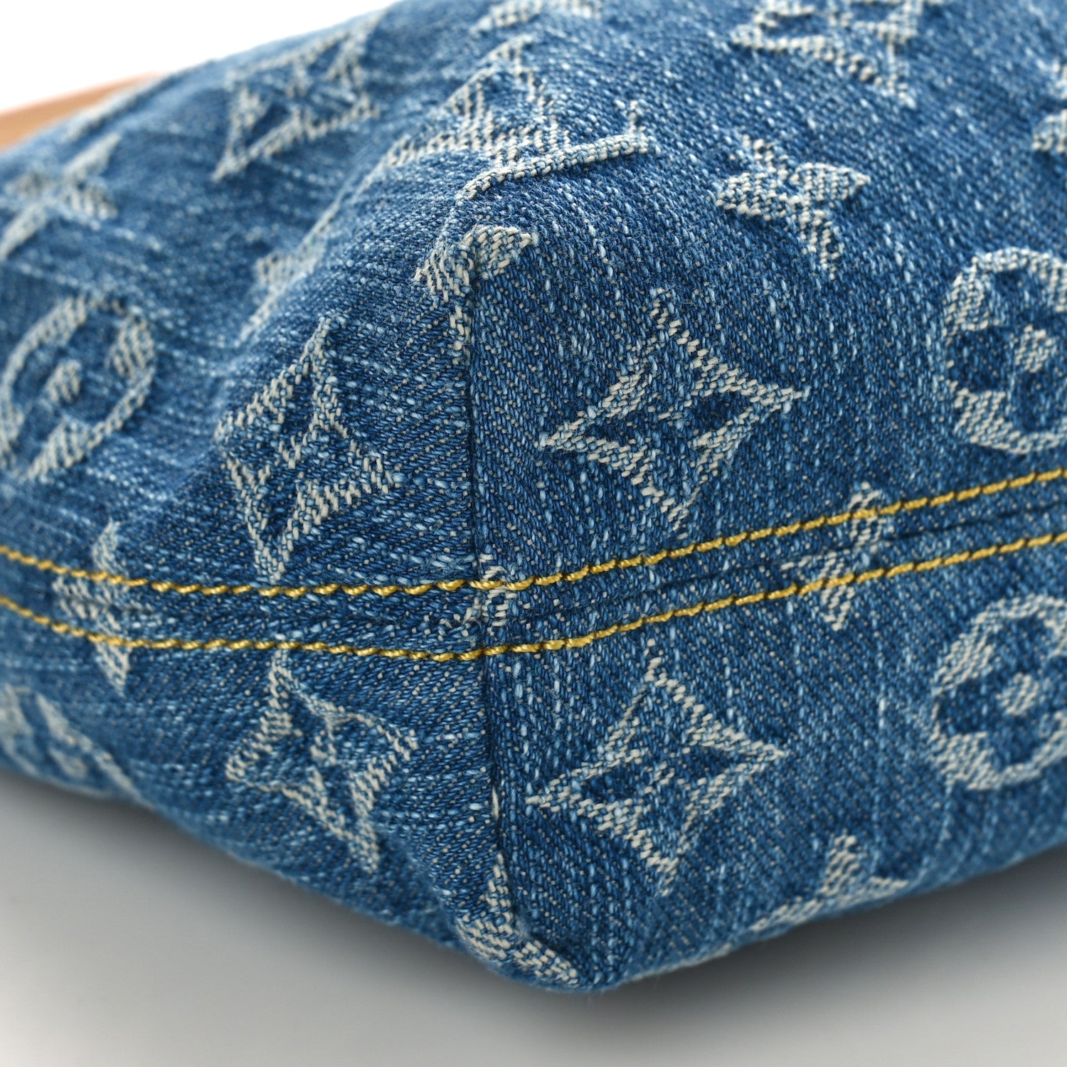 Louis Vuitton Monogram Denim Hills Pochette Blue 7 of 9