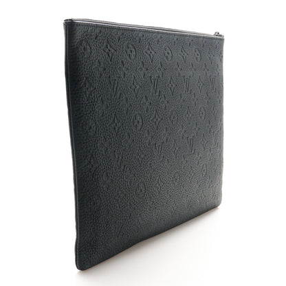 Louis Vuitton Taurillon Monogram Embroidered Cartoon LV Friends A4 Pochette Black 3 of 9
