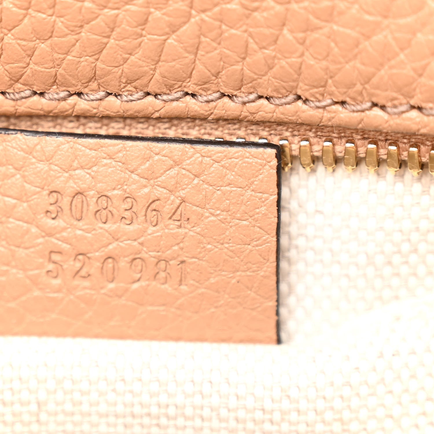 Gucci Pebbled Calfskin Small Soho Disco Bag Camelia 7 of 10