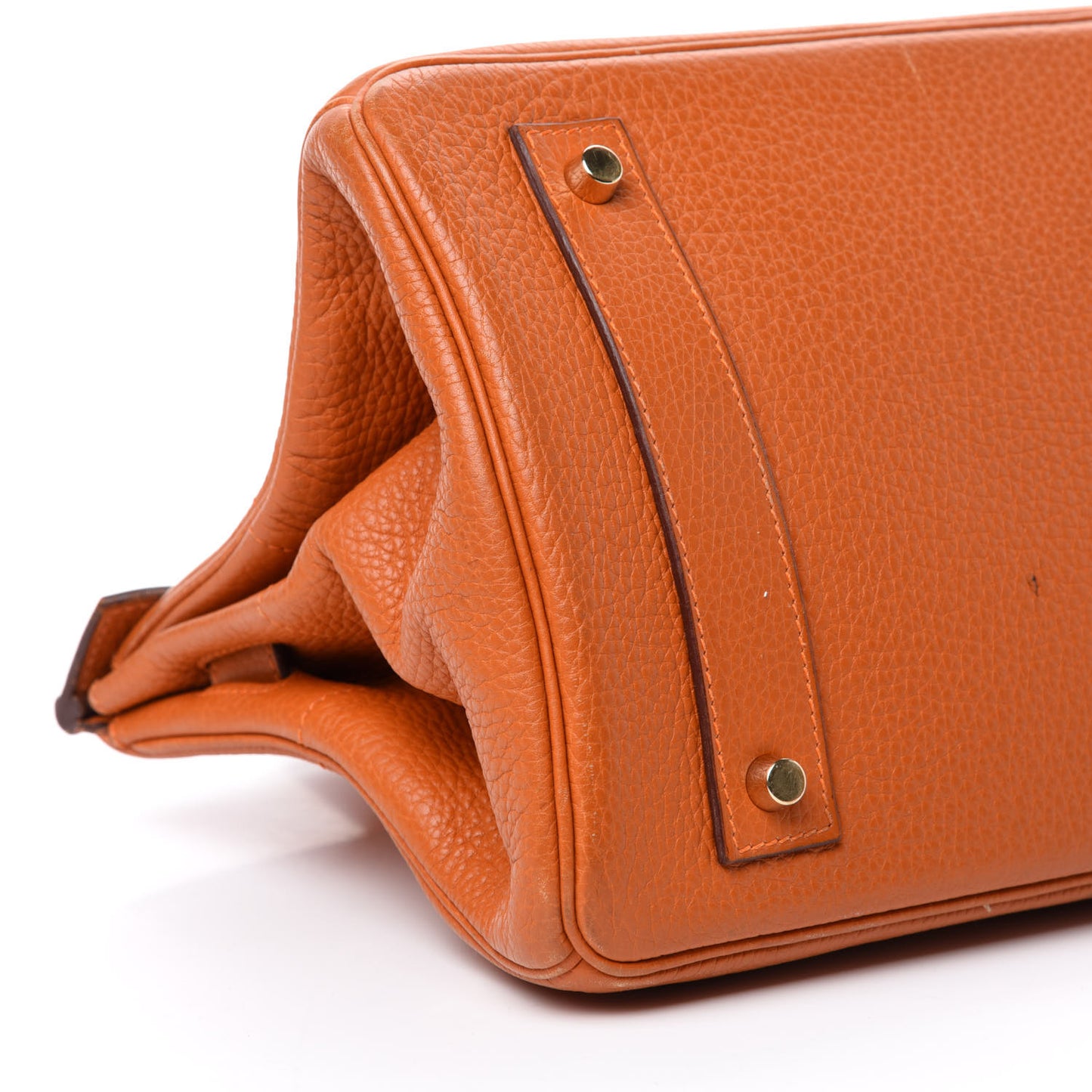 Taurillon Clemence JPG Birkin 42 Orange