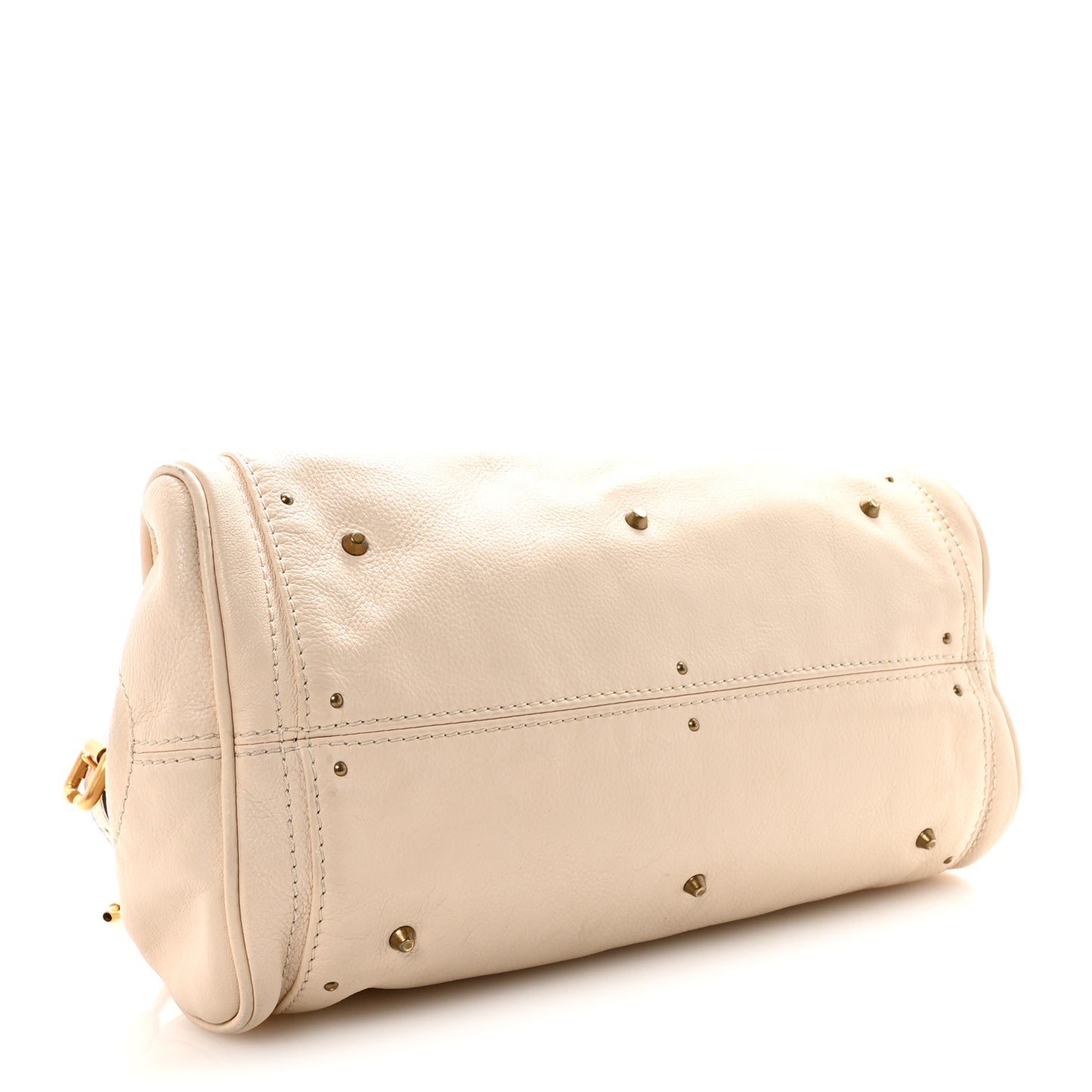 Calfskin Medium Paddington Satchel Ivory
