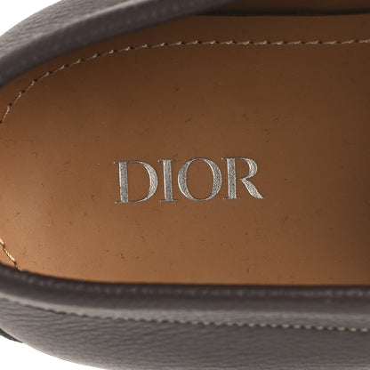 Christian Dior Grained Calfskin Dior Granville Men Loafers 43 Brown 9 of 10
