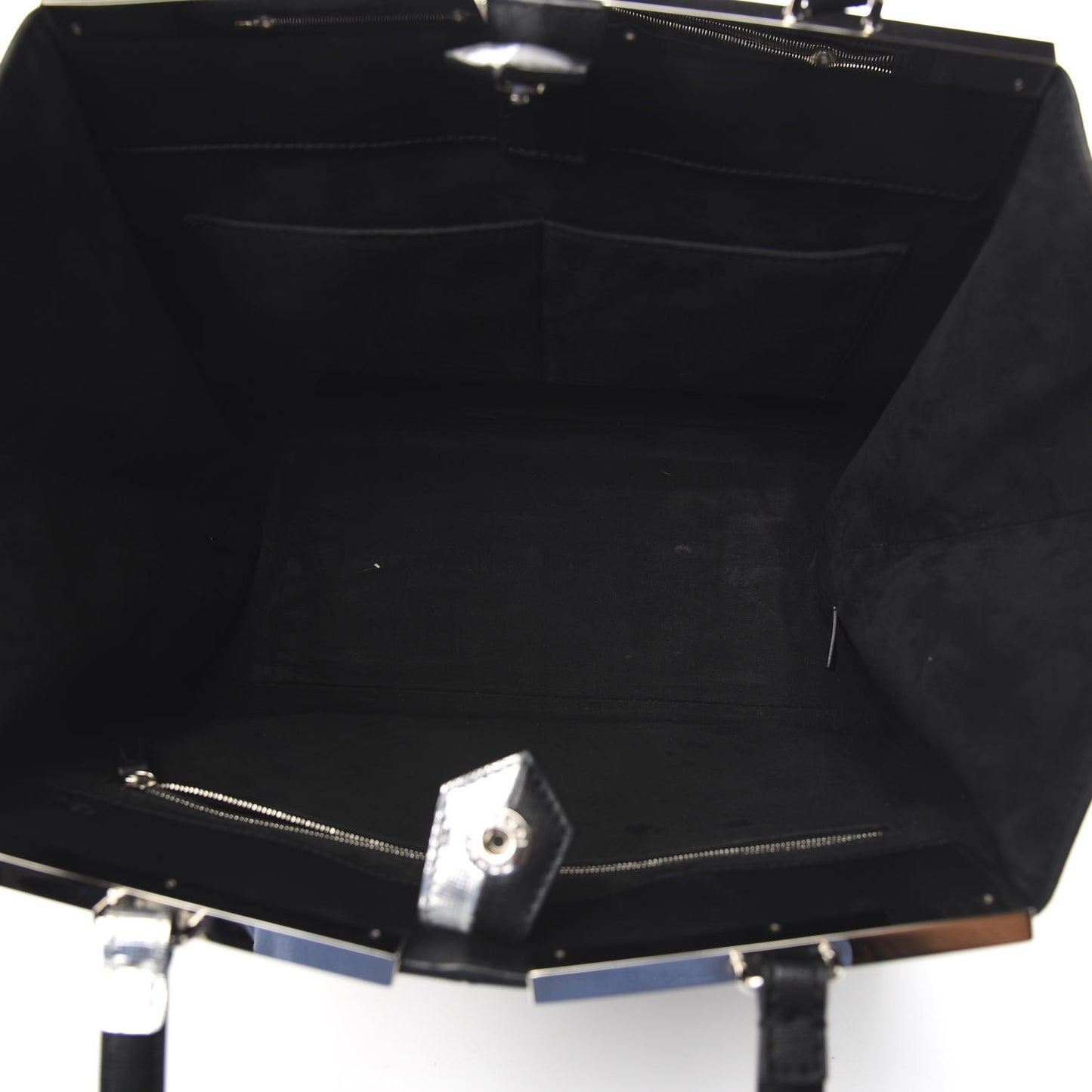 Vitello Elite Bi Color 3Jours Tote Argento Black