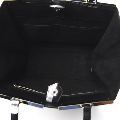 Fendi Vitello Elite Bi Color 3Jours Tote Argento Black 5 of 12