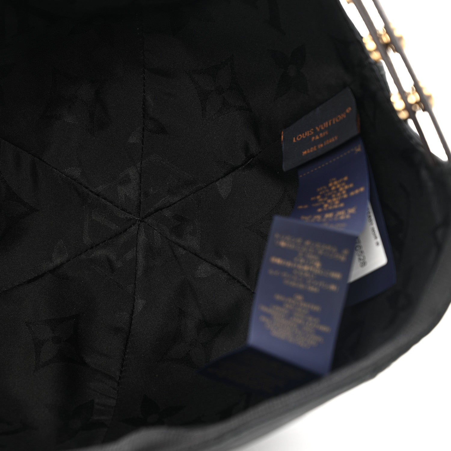 Louis Vuitton Polyester Silk Monogram LV Get Ready Cap M Black 7 of 10
