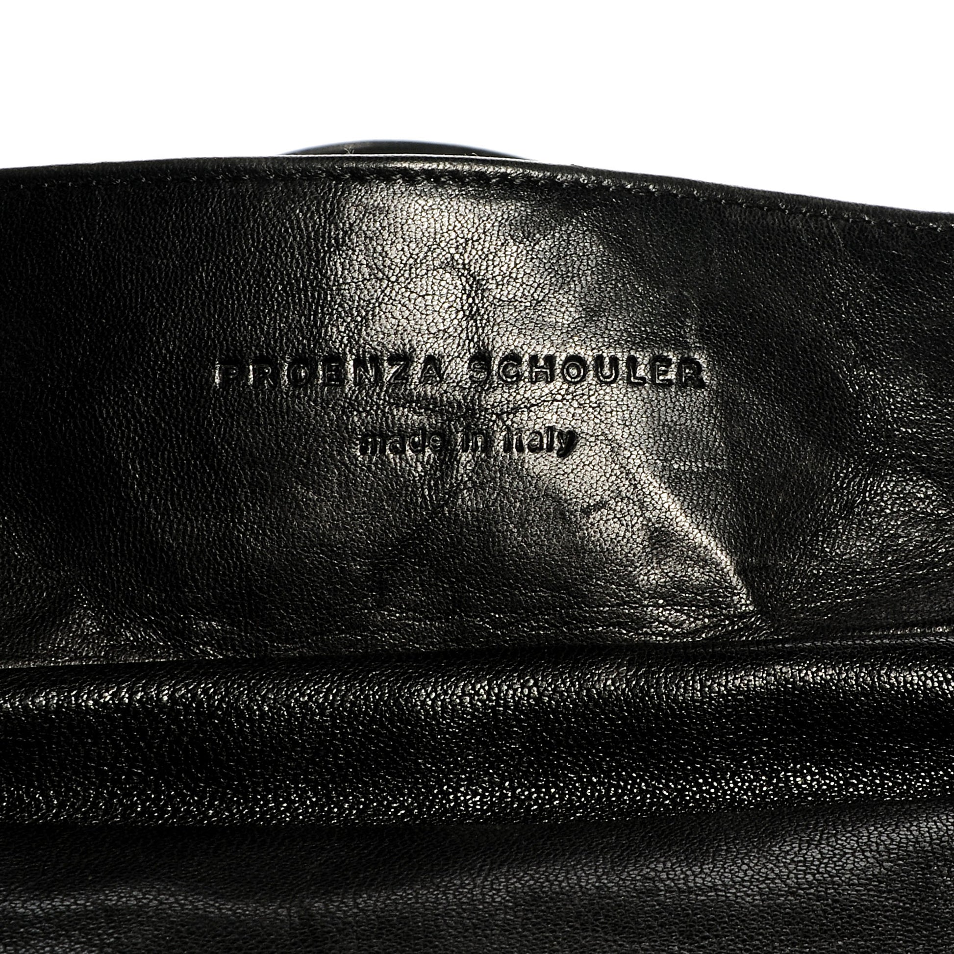 Proenza Schouler Leather PS1 Small Keep All Black 8 of 10