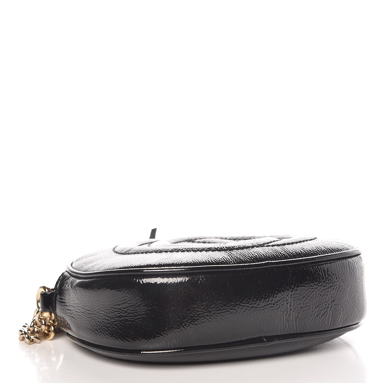 Gucci Patent Mini Soho Chain Bag Black 4 of 10