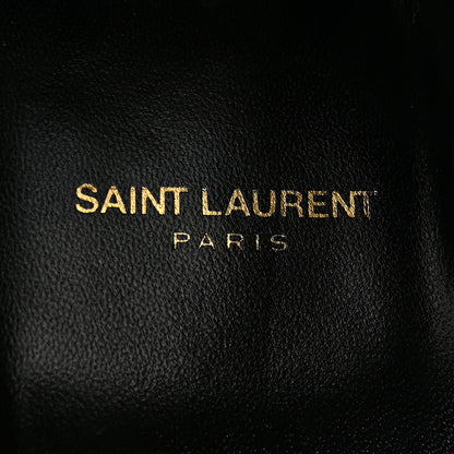 Saint Laurent Patent Calfskin Theo Lace-Up Ankle Boots 40 Black 6 of 12