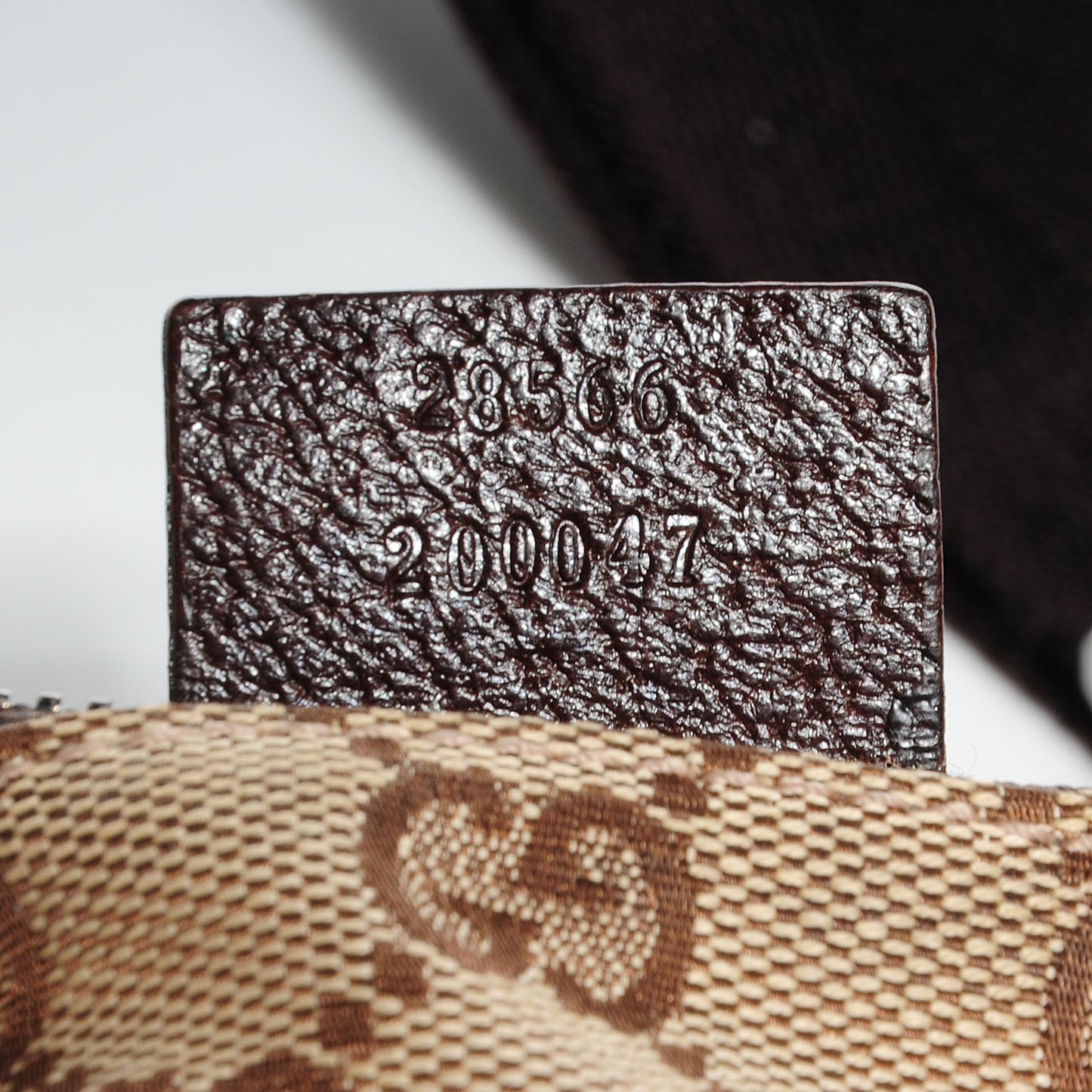 GG Monogram Double Pocket Belt Bag Dark Brown